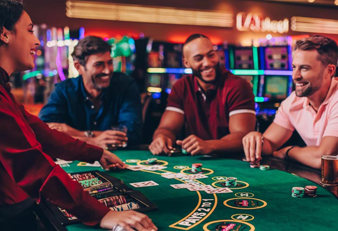 men playing Table Games at Seminole Classic Casino